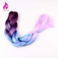 Wholesale hair extension high quality raw material ombre jumbo braid synthetic hair for braiding