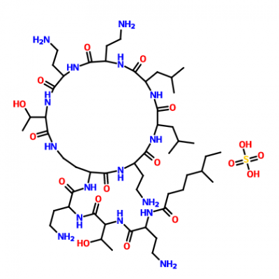 High Quality 99% Colistin sulfate powder CAS 1264-72-8